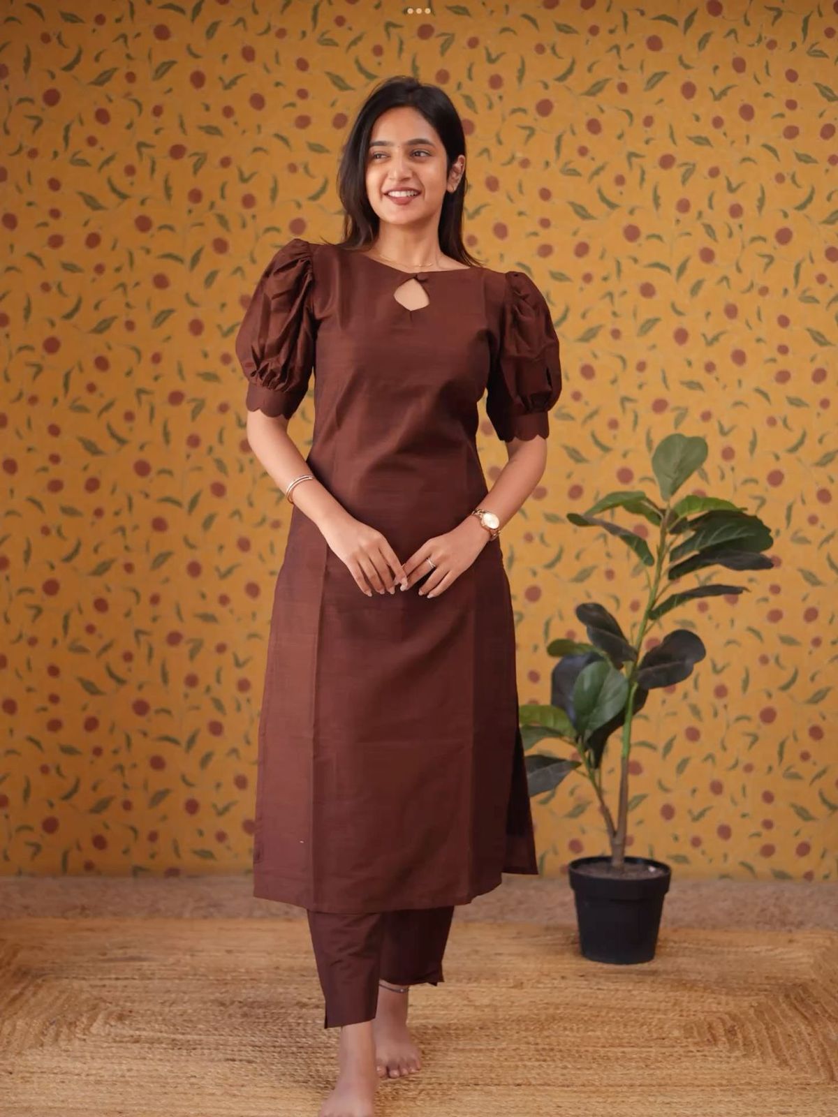 Brown Kurthi